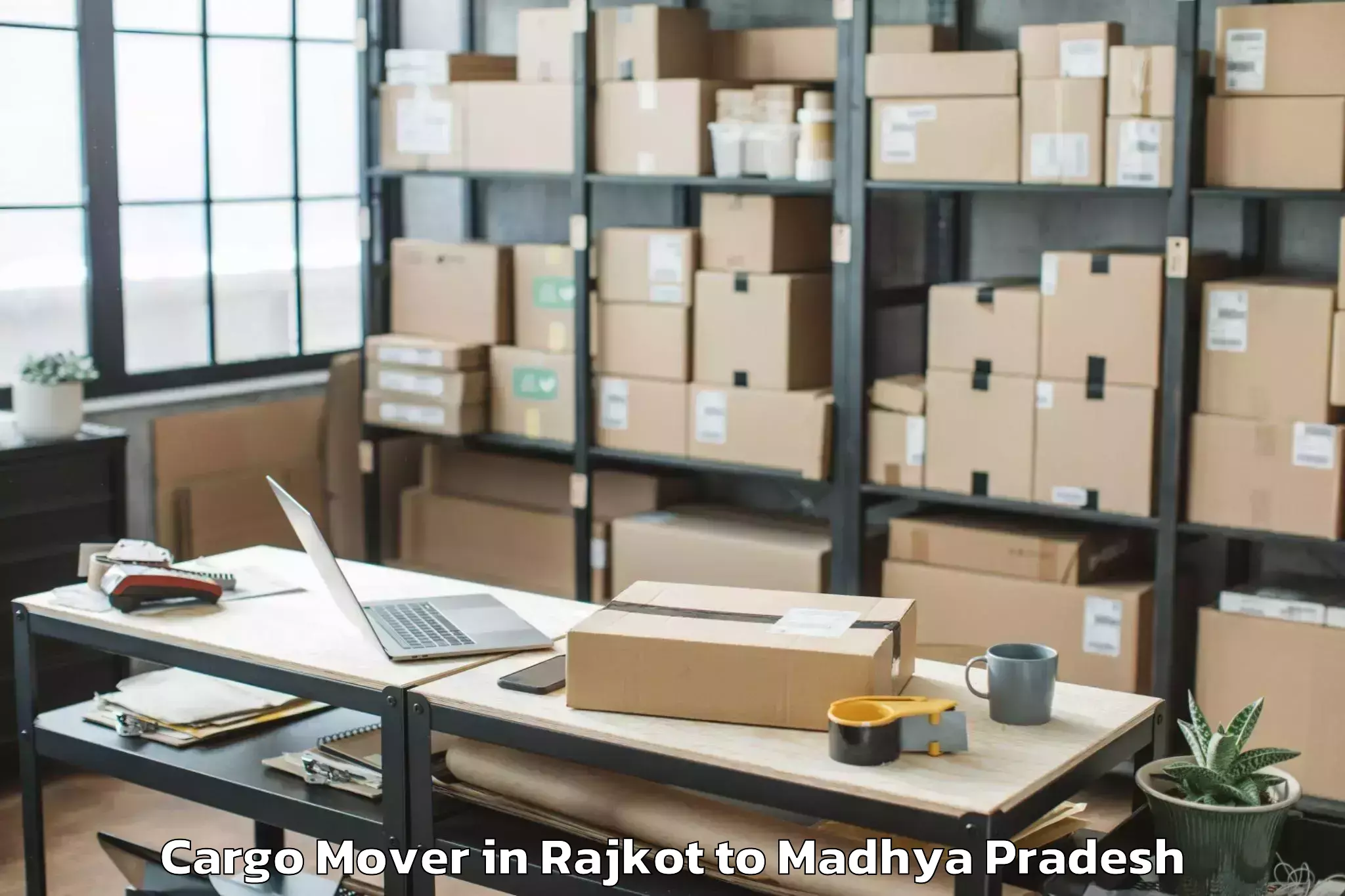 Professional Rajkot to Indore Airport Idr Cargo Mover